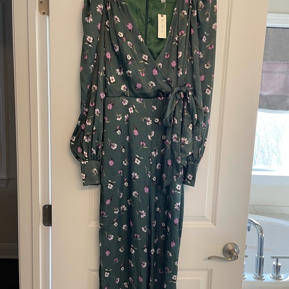 ML Monique Lhuillier Lorilei floral jumpsuit - Picture 7 of 8
